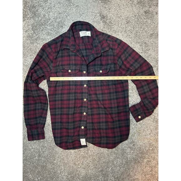 Abercrombie & Fitch Men's Size Medium Flannel Shirt Cotton - Picture 4 of 8